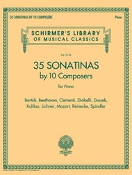 35 Sonatinas piano sheet music cover